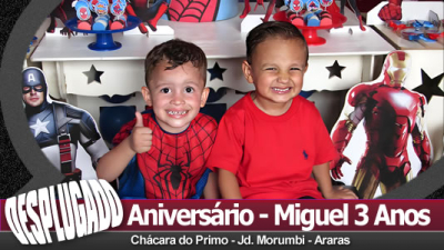 23/11/2025 - Aniversário do Miguel - 3 Anos
